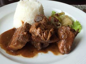 Adobo has a spare list of ingredients—vinegar, garlic, salt, and black pepper; soy sauce is optional PHOTO BY THE AUTHOR