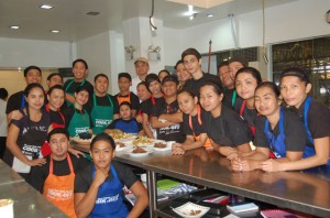 Scholars of the Culinary Education Foundation proudly wear their aprons 