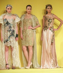 The designer’s ‘Daring Collection’ featured in London and Dubai brings local fabrics to the global fashion scene