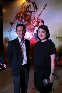  The Japan Foundation, Manila’s director Shuji Takatori and assistant director yukie Mitomi attend the red carpet premiere 
