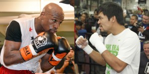 Floyd Mayweather Jr. and Manny Pacquiao AFP FILE PHOTOS