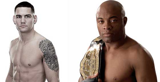 Chris Weidman and Anderson “The Spider” Silva FILE PHOTOS