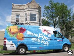 This van can deliver fresh, healthful meals to children who need them.