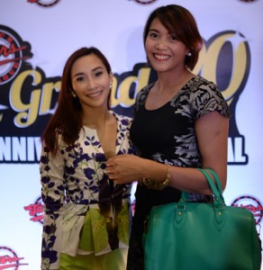 Former De La Salle Lady Spikers Melissa Gohing and Abby Maraño