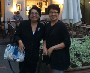 Lawyer Mal Das and the author at the Singapore Council of Womens’ Organizations offices Singapore