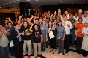 Jovial but tearful goodbyes’ from the staff of the Mandarin Oriental Manila