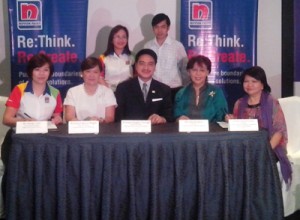 Professionals who will provide guidance to the Nippon Paint Young Designer Award contestants. (From left) Nippon Paint’s Gladys Goh, UAP’s Maria Benita Ochoa; PIID’s Rogelio Caringal; CIDE’s Lilia de Jesus; Codhasp’s Chona Ponce