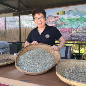 Author shows off award-winning coffee beans from Kapatagan