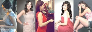  (From left) Jennylyn Mercado, Ruffa Gutierrez, Grace Lee, Angeline Quinto and Empress Schuck are just like everyday folks, with problem areas on their body 