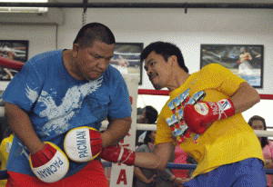 Buboy Fernandez and Manny Pacquiao FILE PHOTO