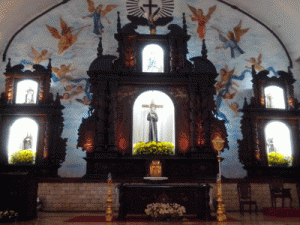 The altar of the Santuario San Pedro Bautista (St. Peter Baptist)