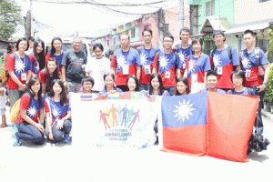 The Asia-Pacific delegation of Taiwan’s International Youth Exchange Program visits the Philippines, making their first stop in a Gawad Kalinga Village in Parañaque City