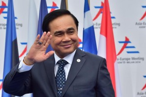 Thai junta leader and Prime Minister Prayut Chan-O-Cha pictured in Milan on October 16, 2014. He says reforms to tackle corruption are needed before elections can be held AFP/File - GIUSEPPE CACACE