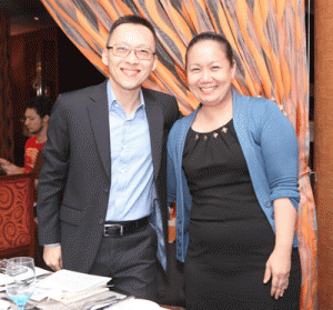 Hui Keng Ang, senior vice president and general manager of Sony Pictures Television Networks-Asia with Gidget Lao, director and business head of AXN Networks Philippines Inc.