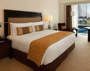 Who wouldn’t want a weekend here? One of Fairmont’s well appointed guest rooms