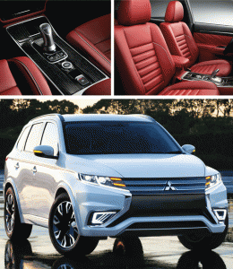 The Outlander PHEV Concept-S looks sophisticated both inside and out