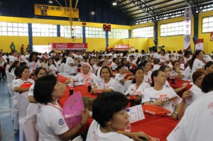  Women sari-sari store owners who attended the Star Program christmas convention at the andres bonifacio integrated School in Mandaluyong 