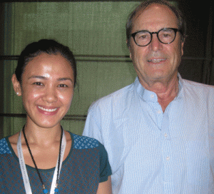 The Life&Times author with travel writer, Paul Theroux