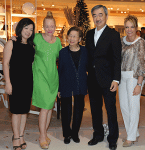 (From left) Crate & Barrel Philippines Business Unit head Jo Co Siy; Crate & Barrel head of International Visual Merchandising April Young; SM Retail Director Felicidad Sy; SM Prime Holdings Inc. president Hans Sy; and SM Retail VP for Business Development Pascale Jimenez