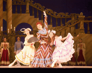 Madam Isabelle Garachon (center) as Brunhilda makes a graceful stepmother to Ballet Philippines’ ‘Cinderella’ along with her wicked daughters Katherine Trofeo as Prunella (left), and Ma. Celina Dofitas as Griselda PHOTO COURTESY OF BALLET PHILIPPINES