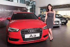 Ann Curtis with her new Audi A3