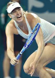 Maria Sharapova AFP PHOTO