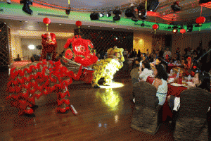 Highflying Kun Seng Keng Lion dancers from Malaysia