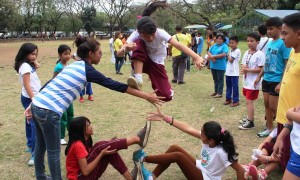 The native game of luksong tinik was featured in the recent Pnoy Sports at the QC Memorial Circle. CONTRIBUTED PHOTO