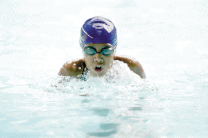 BREASTSTROKE PROWESS Marikina standout Aalia Jaire Espejo aims to break records in the girls’ 11 years category of the 73rd Philippine Swimming League (PSL)-Diliman Preparatory School (DPS) Leg Series beginning today at the DPS swimming pool  in Quezon City.   CONTRIBUTED PHOTO 