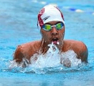 PROMISING TANKER  Drew Magbag of University of the Philippines Integrated School finishes a lap in a recent swimming competition. Magbag is one of the country’s representatives to the 2015 Indian Ocean All-Star Challenge in April in Perth, Australia. CONTRIBUTED PHOTO