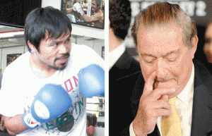 Manny Pacquiao (left) and Bob Arum AFP FILE PHOTOS