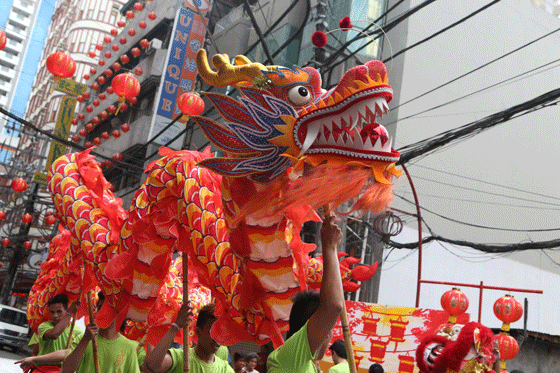 A group of men performs the dragon dance in Binondo, Manila ahead of the celebration of the Chinese New Year on February 19. In the Chinese calendar, 2015 is the year of the sheep. PHOTO BY RENE H. DILAN