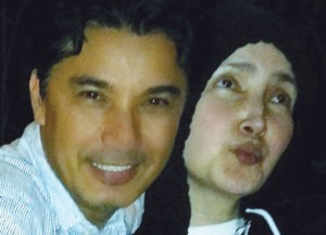 PORTRAIT OF AN ANGEL  The picture posted by actor albert martinez on his instagram account showing him with his wife, liezl. Photo from Albert Martinez’s INSTAGRAM Account 