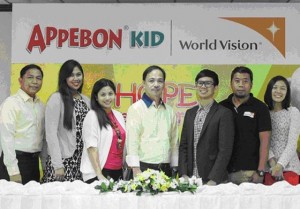 Westmont executives Greg descalsota, Rachel Mistal, Jennifer Bulao, Renato Castaneda and Julius Lunar, with World Vision’s  Christopher Cabiles and Gerrel angeles 