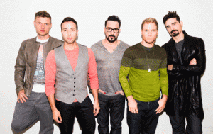 The Backstreet Boys: Brian Litrell, Nick Carter, A.J. McLean, Howie Dorough and Kevin Richardson.