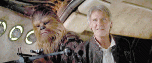 The image that made grown men cry: Chewbacca and Harrison Ford’s Han Solo