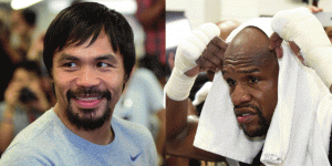 Manny Pacquiao and Floyd Mayweather Jr. AFP FILE PHOTOS