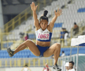 Reigning long jump queen Marestella Torres leaps to a convincing 6.53-meter win at the recently concluded 2015 Taiwan Open. CONTRIBUTED PHOTO