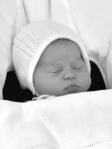 The newly-born daughter of Prince Williams and Kate. AFP PHOTO