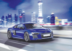 Audi has extensively developed its all-electrically-powered Audi R8 e-tron sports car.