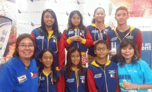 ALL SMILES The Philippine Swimming League delegates led by president Susan Papa and secretary general Maria Susan Benasa after their successful campaign in the 2015 Hong Kong Stingrays Swimming Championships held at the Hong Kong International School swimming pool. CONTRIBUTED PHOTO