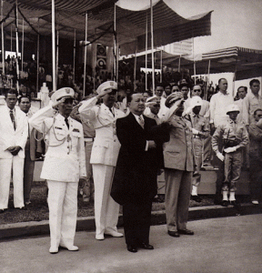 Elpidio Quirino during his inauguration as President of the Philippines in 1949