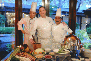 Trio for Thailand: Chefs Phaitoon Atthasarn, Mike Wehlre and Chamnan Thepchana