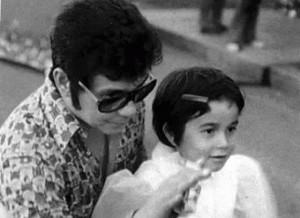 THE KING AND I Sen. Mary Grace Poe, as a child, with her father, Fernando Poe Jr. PHOTO FROM SENATOR POE’s FACEBOOK ACCOUNT