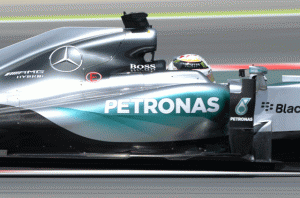 Mercedes AMG Petronas F1 team’s British driver Lewis Hamilton drives during the second practice session at the Circuit de Catalunya in May, in Montmelo, on the outskirts of Barcelona ahead of the Spanish Formula One Grand Prix.  AFP PHOTO
