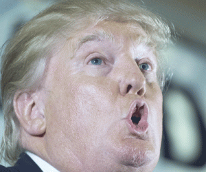 RAISING EYEBROWS AND TEMPERS US presidential hopeful Donald Trump delivers remarks at the Maryland Republican Party’s 25th Annual Red, White & Blue Dinner on June 23, 2015 at the BWI Airport Marriott in Linthicum, Maryland. AFP PHOTO