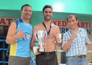 Long Nguyen of Vietfighter Gym, Will Twigg and Henry Yap Kobayashi. CONTRIBUTED PHOTO