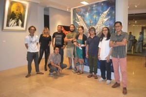  The exhibit artists with nCCa gallery guest curator noell Ferol  