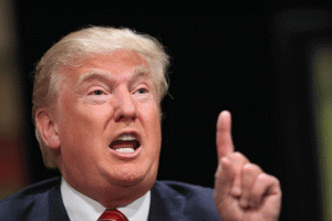 NOT HEROIC  Republican presidential hopeful businessman Donald Trump fields questions at The Family Leadership Summit at Stephens Auditorium on July 18, 2015 in Ames, Iowa. Trump has come under fire for questioning the heroism of Senator John McCain, the 2008 Republican presidential candidate and a former prisoner-of-war. AFP PHOTO 