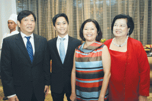 Sen. Bongbong Marcos, Zandro and Liza Marcos and Chit Yap